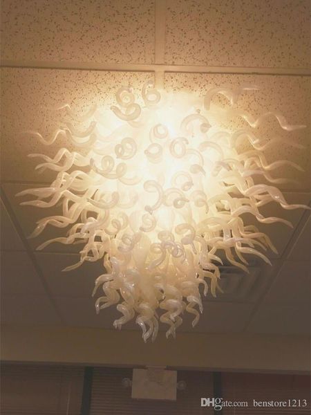 

modern ceiling lights led crystal chandelier for high ceiling office art decoration hand blown glass ceiling light