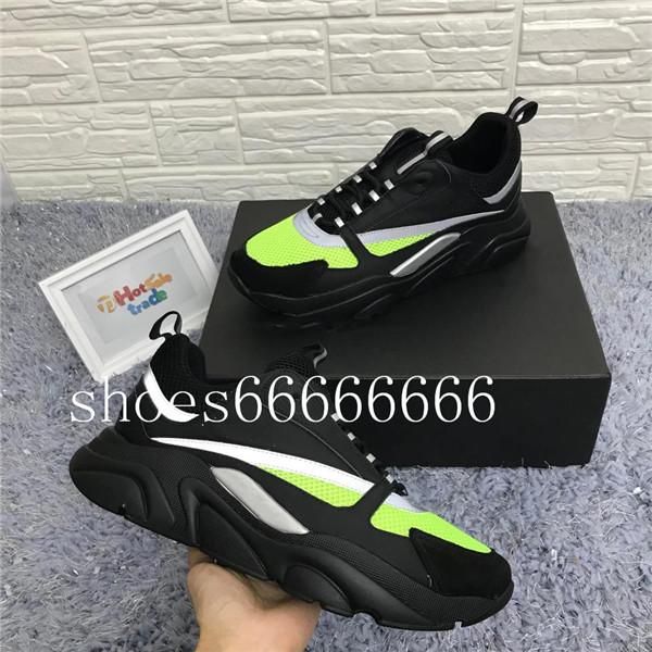 

black b22 sneakers calfskin trainers classical black men women flat canvas sneaker retro patchwork luxury casual sneaker wholesale fdzhlzj22
