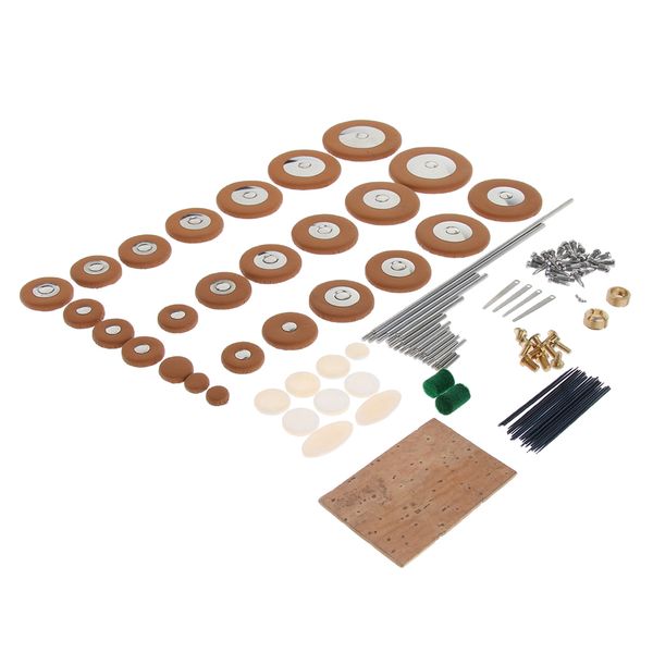 

alto saxophone repair reeds needles screws cork sheet leather pads key buttons wind instrument parts