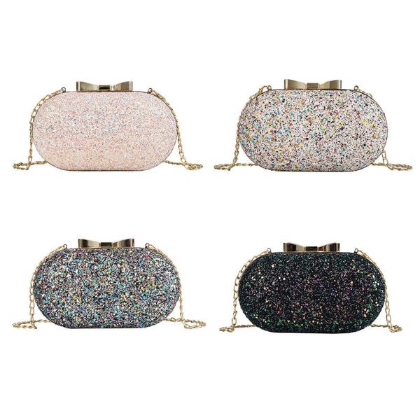 

women glitter handbag ladies wedding evening party prom clutch banquet purse bag