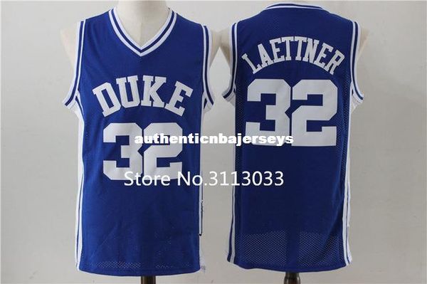 

2018 new #32 christian laettner duke blue devils college basketball jersey stitched xs-xxl vest jerseys, Black;blue