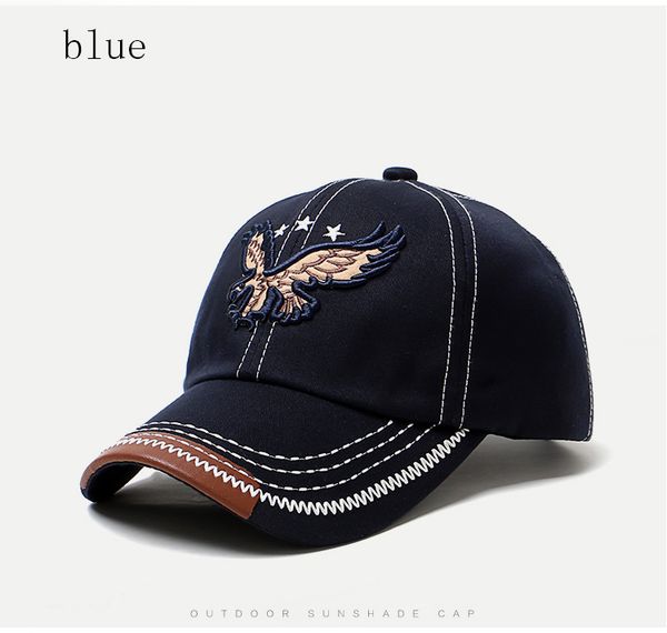 

человек шляпа шапка орел вышивка бейсболка из четырех сезонов новый хлопок удобная шляпа солнца, Blue;gray