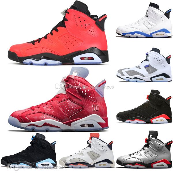 

2019 bred 6 6s mens basketball shoes infrared 23 3m reflective bugs bunny tinker black cat men sports sneakers designer trainers size 40-47