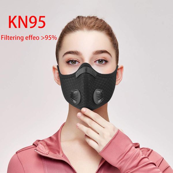 

kn95 pm2.5 dust activated carbon respirators with filter anti-pollution cycling sport bicycle mtb bike face mask