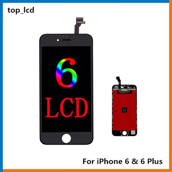 

100% original lcd display touch digitizer complete screen with frame full assembly for iphone 6 6 plus replacement parts & no any problem
