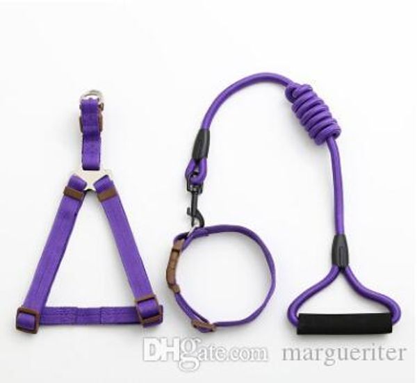 

нейлоновые жгуты ошейник для собак поводок ожерелье для домашних животных творческая мода собака кошка жилет тяговая веревка щенок тедди рем