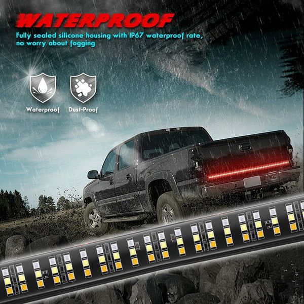 

triple led tail light bar 1.5 meter reverse brake sturn signal lamps f-best