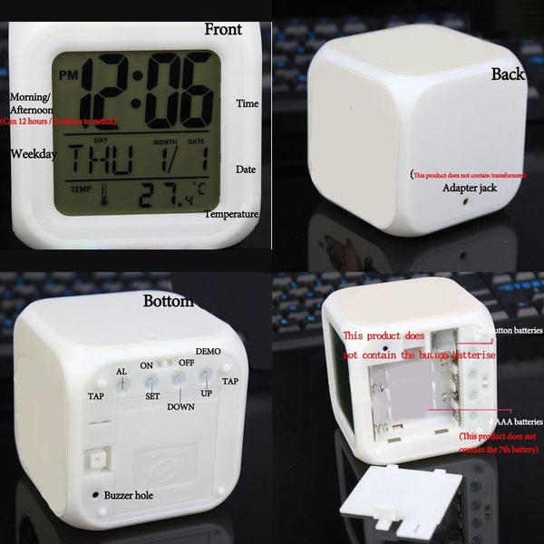 

fashion game super mario led clock electronic desk clock digital alarm clock kids watch bedroom