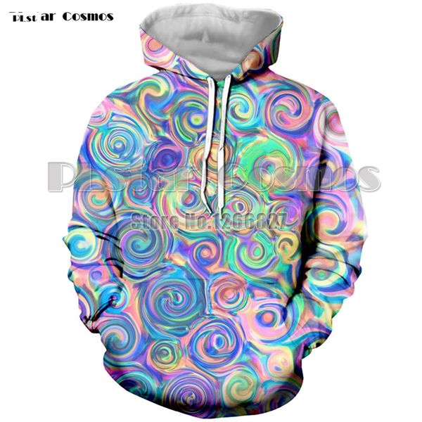 

новейшая мода красочные trippy 3d толстовки мужчины женщины уличная хип-хоп плюс размер с капюшоном толстовки мужчины повседневная с капюшон, Black