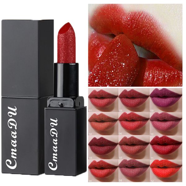 

matte lipstick makeup 13 color long lasting gold diamond lip stick nude lip tint make up waterproof gloss cosmetic beauty