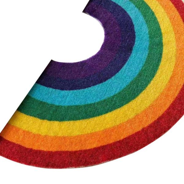 

colorful floor mat household rainbow area rug doormat decorative carpet pad for kitchen living room bedroom home decor carpet