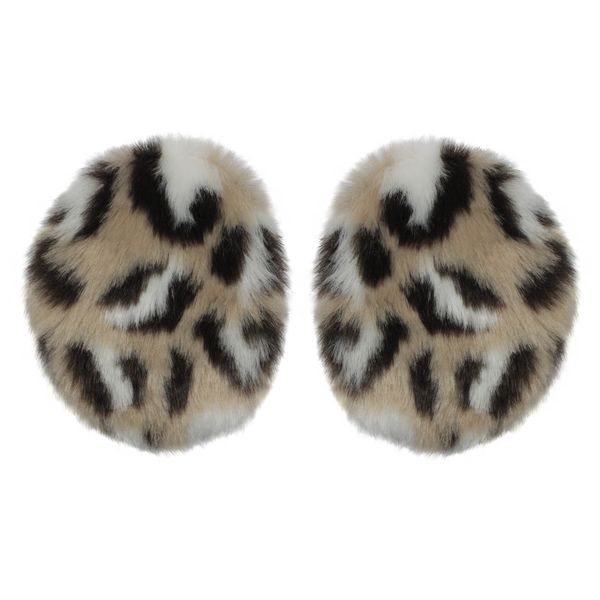 

kenmont women girl lady winter deep leopard grain earmuffs earflap ear warmer without hair band km-3954 s, Blue;gray
