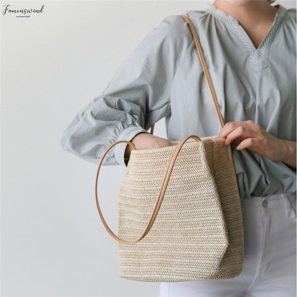 

straw new women bags straw shoulder handbag tote messenger hobo satchel bag beach bags