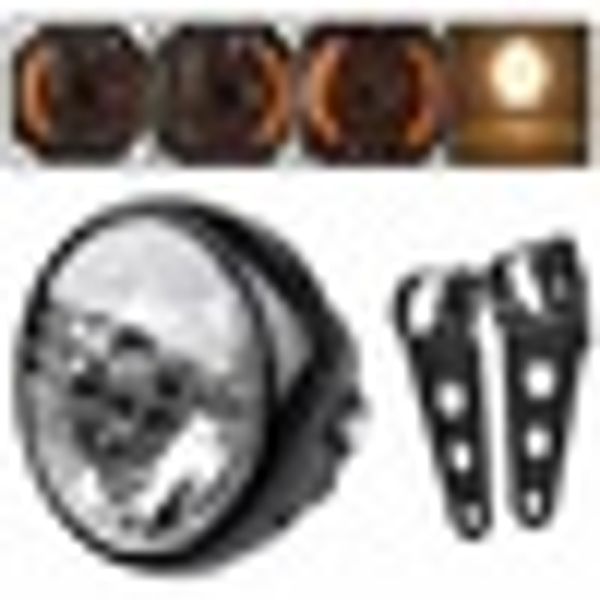

7" мотоцикл atv h4 35w фара водить turn signal light mount bracket 2250lm