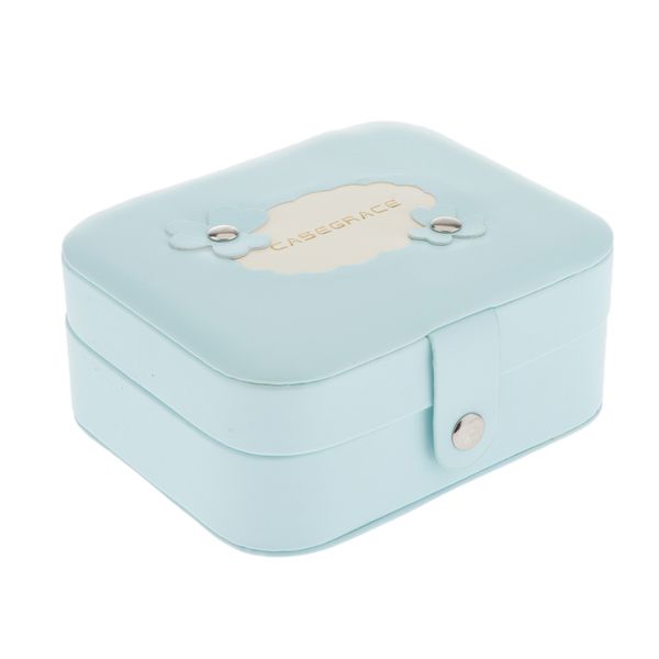 

jewelry box ювелирные изделия организатор дело зеркальный путешествия хранения, Pink;blue