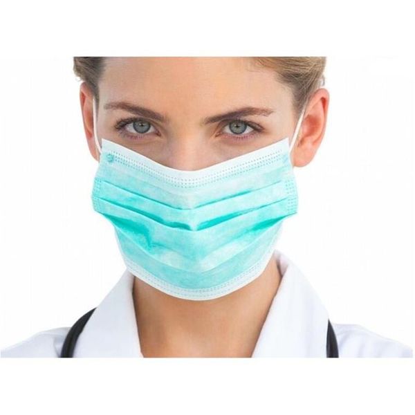 

200шт маски одноразовая защитная маска 3 слоя пылезащитный защитный чехол для лица