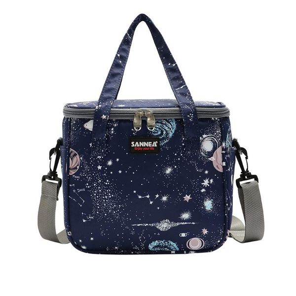 

fresh keep lunch cooler bags new waterproof picnic travel storage icepack thermal insulated fashion lunch bags #10, Blue;pink
