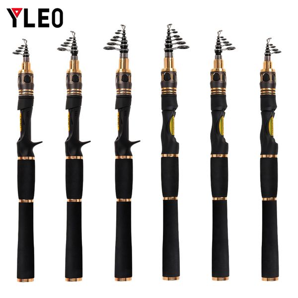 

carbon ultra light fishing rod 1.8m 2.1m 2.4m portable fishing rod spinning fish hand tackle sea