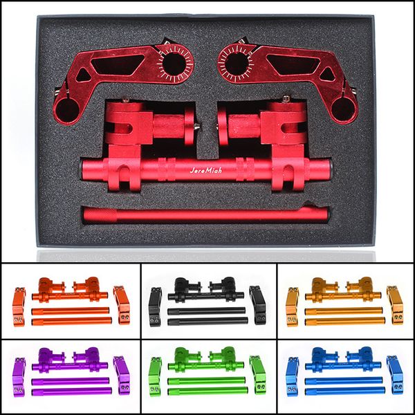 

motorcycle cnc adjustable steering handlebar 7/8" removable handle bar system 125cc pit bike dirt bike motocross scooter