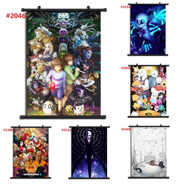 

game undertale sans anime manga wall poster scroll home decoration wall art
