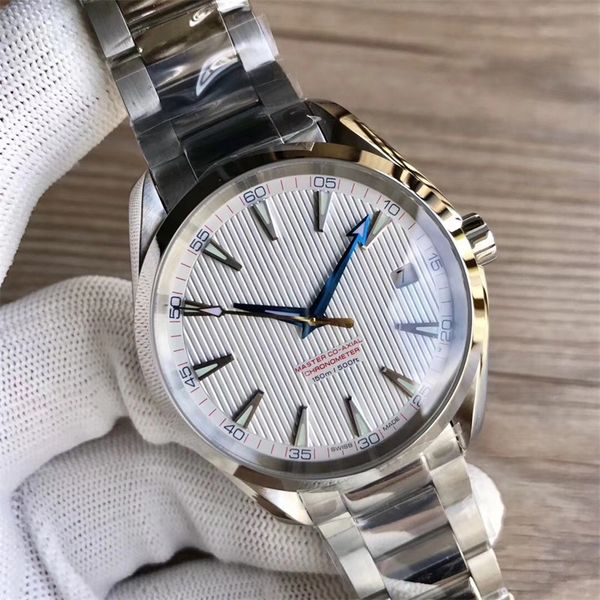 

luxury watches stainless steel bracelet aqua terra 150m master 41.5mm stainless steel 23110422101004 41.5mm man watch wristwatch, Slivery;brown