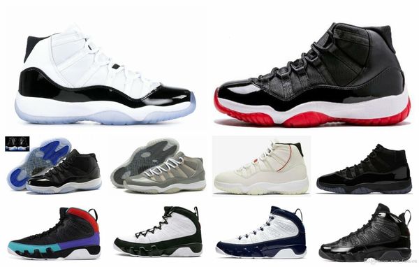 

2019 45 11 9 box bred basketball concord with s cap and gown sneakers dream do it unc space jams outdoor shoes