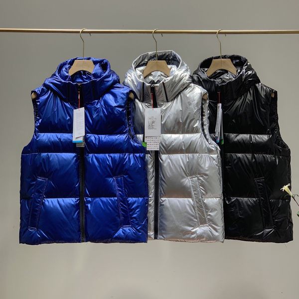 

womens designer vest down parkas fashion solid color letter print vests men womens couple luxury down winter outerwear 2020 y15, Black;white