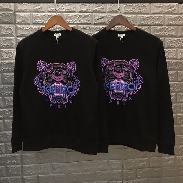 

19ss luxurious brands design kenz tiger head embroiderd full sleeve sweater pullover hoodies men women streetwear sweatshirt outdoor shirts, Gray;blue