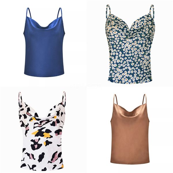 

leopard printed halter crop women camis backless bandage lace up sequins metal ring tank party club bustier #393, White