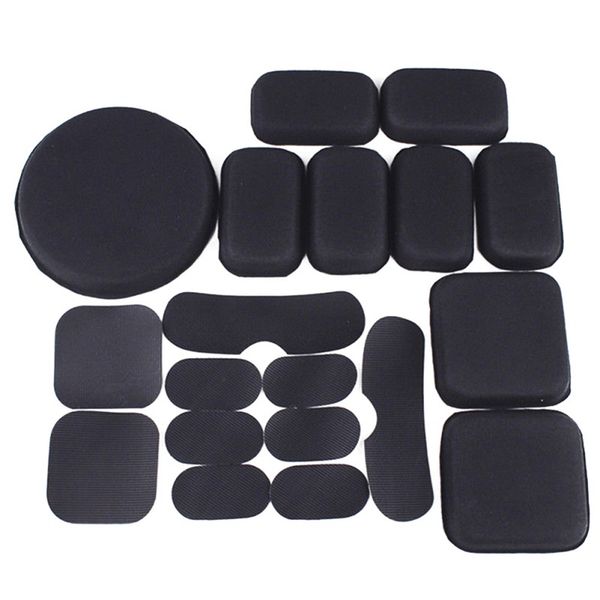 

19pcs/set combat paintball tactical helmet pads hunting helmet protective pad eva