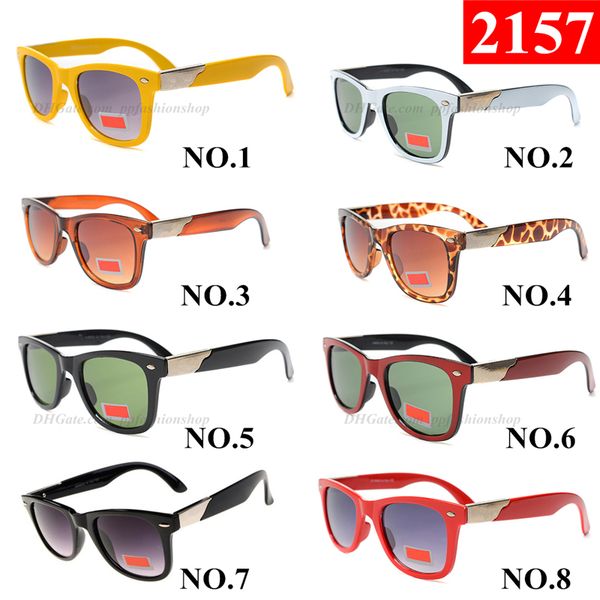 

2157 designer sunglasses luxury eyeglasses outdoor shades pc frame fashion classic men women driving glass brand uv400 lens, White;black