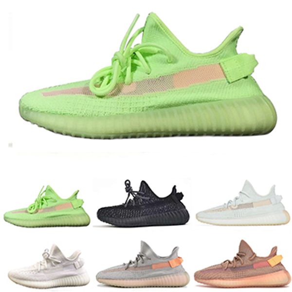 

Top Kanye West Static All Reflective Gid White Black Designer Men Sneakers Women Clay Hyperspace True Form Trainers Running Shoes Size 36-47
