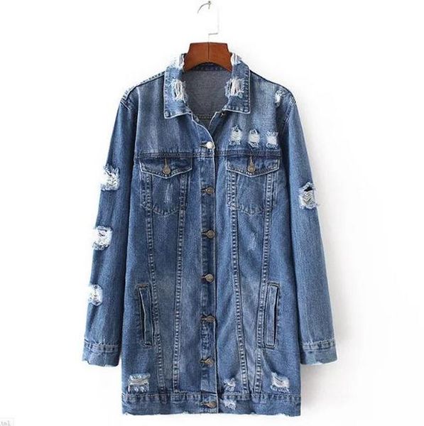 

denim jackets women short boyfriend style long sleeve vintage jean basic jacket denim loose spring autumn coat jean casual, Black;brown