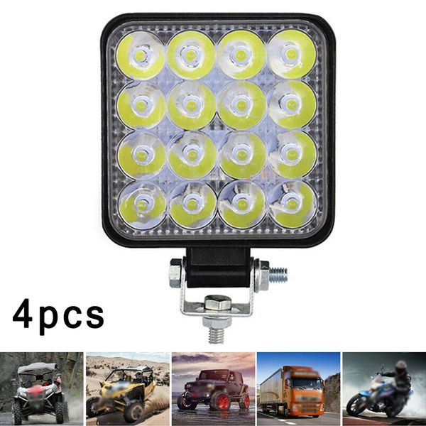 

replacement led work light 48w fog lamp dc12v flood beam floodlight waterproof