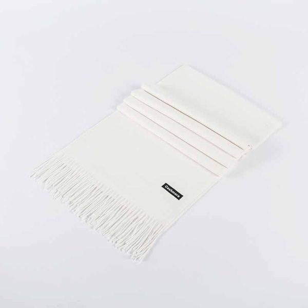 

autumn winter monochrome imitation cashmere fashion shawl fashion classic solid color tassel scarf, Blue;gray