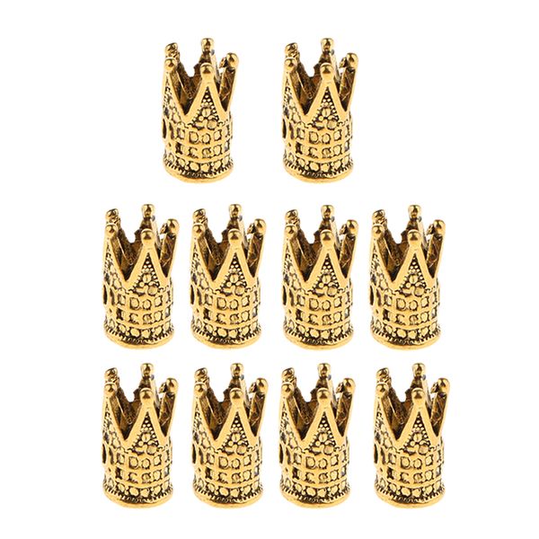 

10pcs charms antique crown pendants bracelet necklace jewelry making crafts, Black