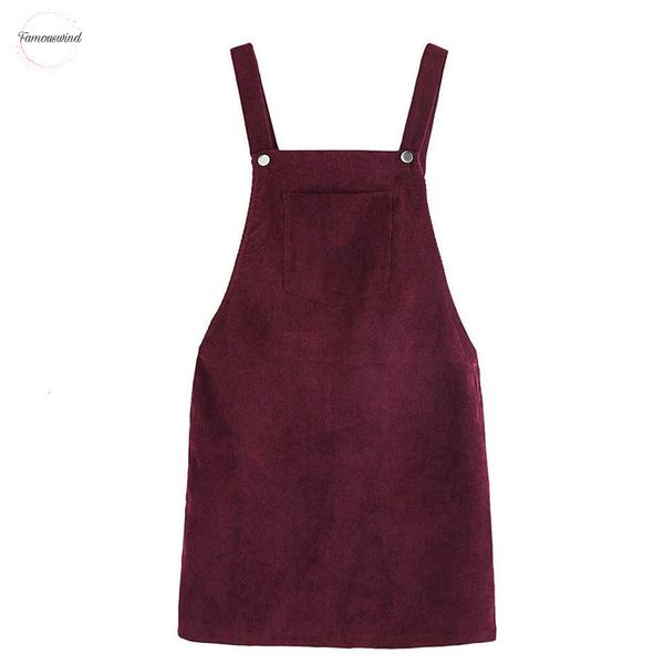 

2019 spring autumn skirts vest corduroy ladies suspender sleeveless burgundy skirts square neck skirt slim casual pocket, Black