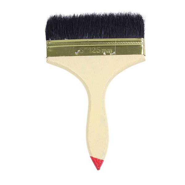 

5" wide red tip wood handle black nylon filament oil painting painter brush
