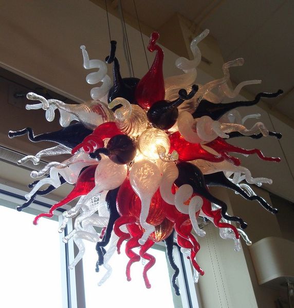 

china wholesale luxury modern chandelier energy saving light source chihuly style hand blown glass hanging ceiling light