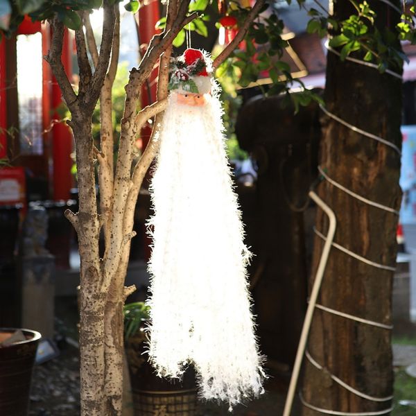 

light glowing long beard pendant christmas cute ornament new year gifts novelty decor home xmas party decor