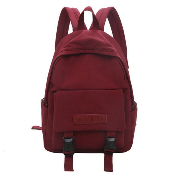 

women backpack solid color large capacity school bag for teenage girls fashion casual ladies' outdoor travel bag mochilas sac