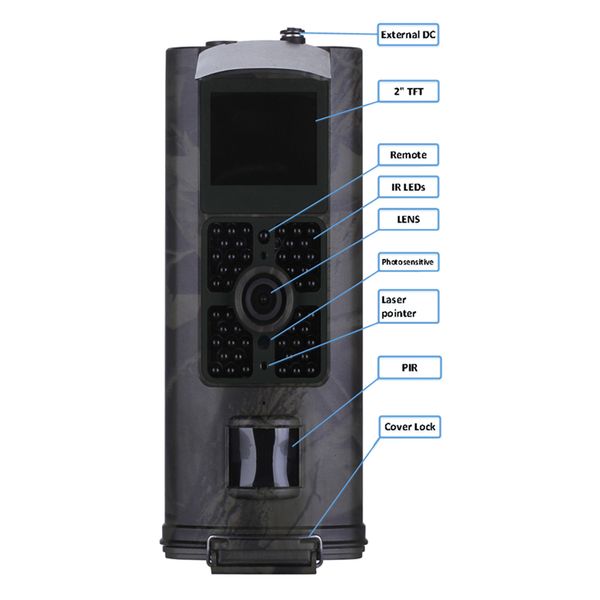 

2.0 screen 120 degree motion detection hunting camera hc-700a for p traps