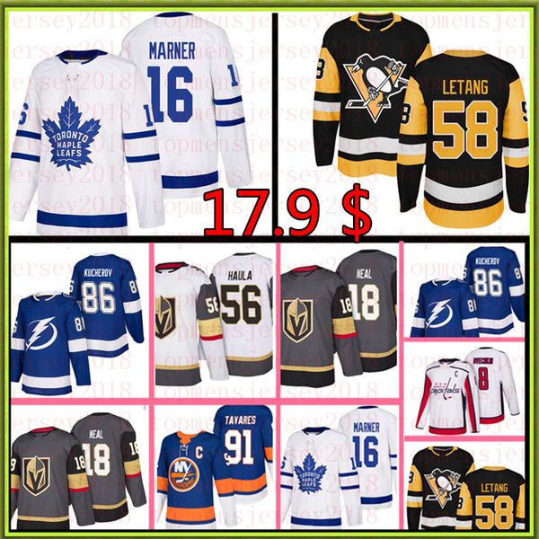 

16 mitch marner toronto maple leaf jer ey 86 nikita kucherov 58 practice kri letang 87 idney cro by 18 jame neal jer ey