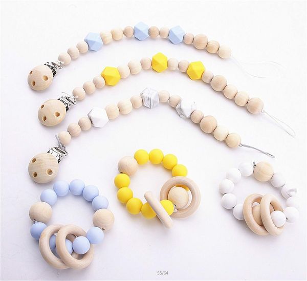 

diy baby food grade molar silicone bracelet baby pacifier chain