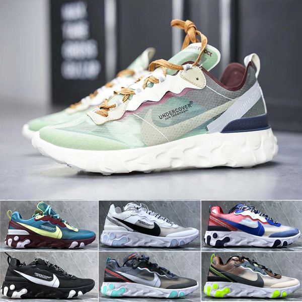 

undercover x upcoming air react element 87 pack white sneakers brand men women trainer men women running shoes zapatos sdc6