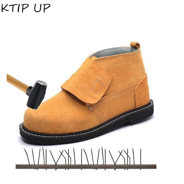 

men safety boots men steel toe construction welder outdoor work shoes boots puncture proof safety shoes indestructible, Black