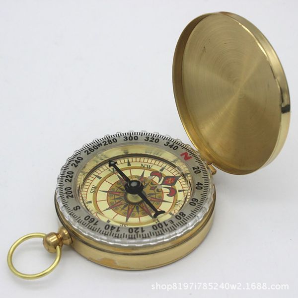 

pratical mountaineering outdoor tourism upscale retro flip compass watch luminous guiding compass
