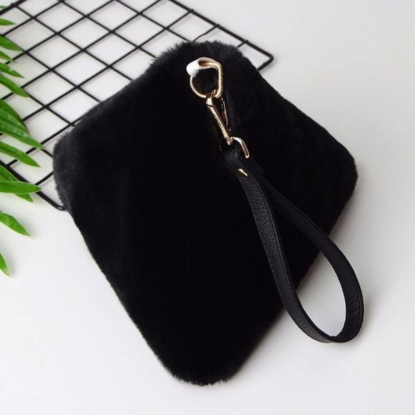 

2019 fashion plush bag female hand tote bag three-dimensional triangle shoulder 11