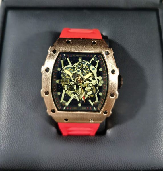 

2020 luxury richard skull sport watches diamond men women quartz watch fashion watch dial inlaid drill men quartz watch bu, Slivery;brown