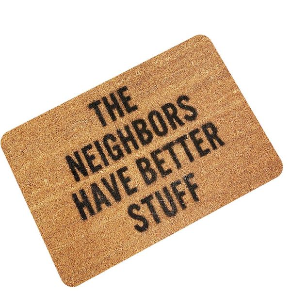 High Quality Rubber Door Mat English Sentence Floor Doormats Entrance Non Slip Funny Home Decoration Outdoor Kitchen Bathroom Best Outdoor Cushions